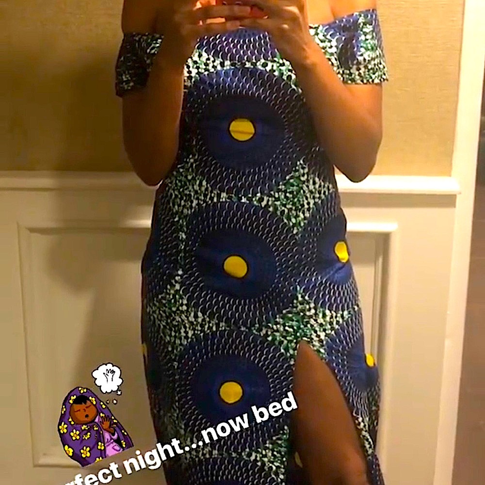 African Print Wax Cloth Maxi Dress - Picture 8 of 8